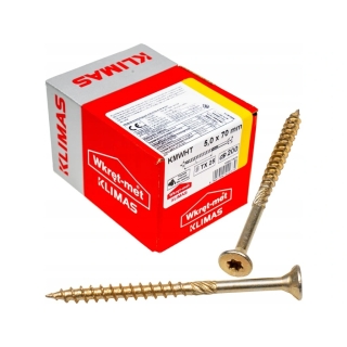 Vrut konstrukční  se zápustnou hlavou TX 5X70 (200ks/bal.)